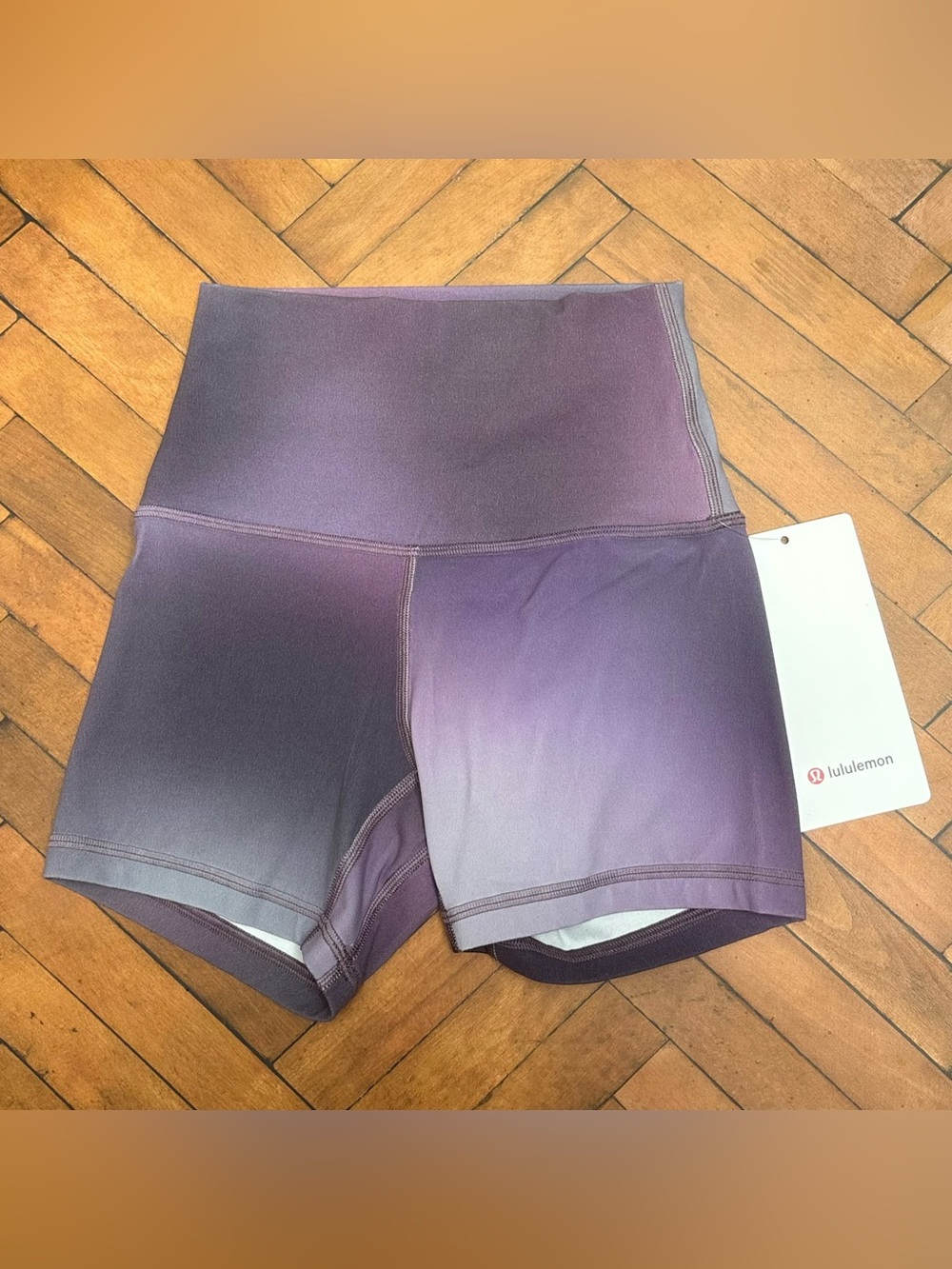 NWT Lululemon Align High Rise Shorts 4" In Aurora Haze Purple Multi Size 2